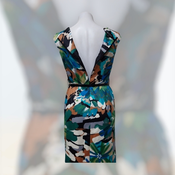 I. N. Studio Women’s Dress Size 8P Floral Print Sleeveless Sheath Knee Length - Picture 3 of 13